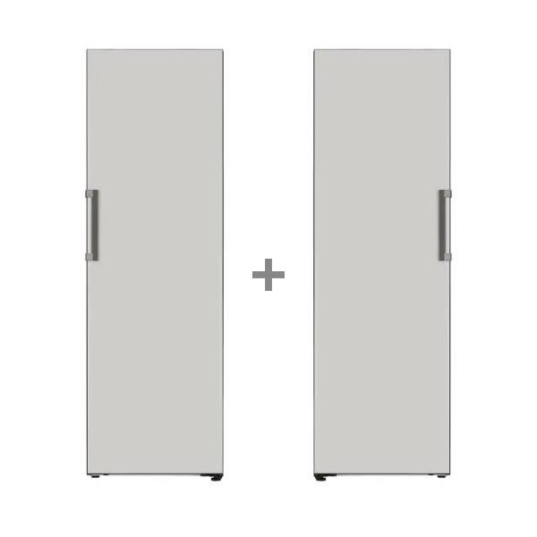 냉동고 321L 그레이+결합 오브제컬레션 컨버터블 냉장고 384L